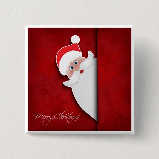 Frohe Weihnachten Button (Vorderseite)