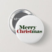 Frohe Weihnachten Button (Vorne & Hinten)
