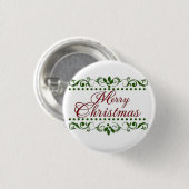 Frohe Weihnachten Button (Vorne & Hinten)