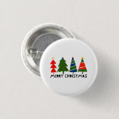 Frohe Weihnachten Button (Vorne & Hinten)