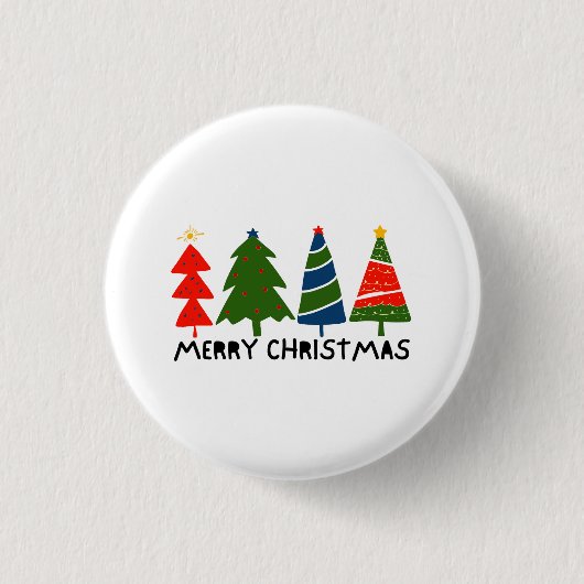 Frohe Weihnachten Button (Vorderseite)