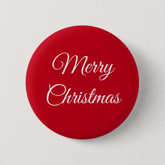 Frohe Weihnachten Button (Vorderseite)