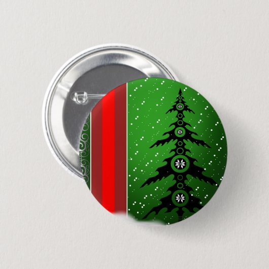 Frohe Weihnachten Button (Vorne & Hinten)