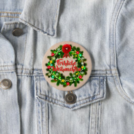 Frohe Weihnachten Button