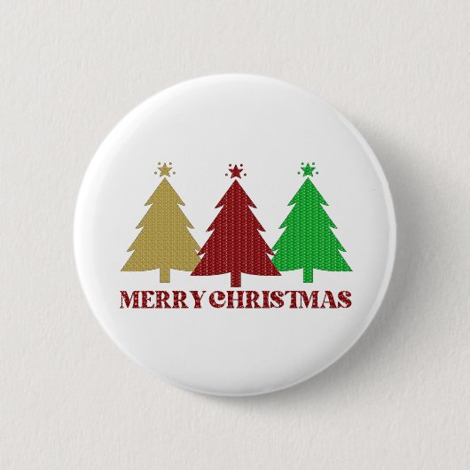 Frohe Weihnachten Button (Vorderseite)