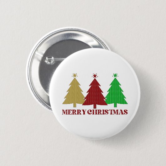 Frohe Weihnachten Button (Vorne & Hinten)