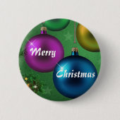 Frohe Weihnachten Button (Vorderseite)