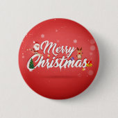 Frohe Weihnachten Button (Vorderseite)