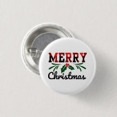 Frohe Weihnachten Button (Vorne & Hinten)