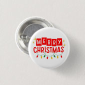 Frohe Weihnachten Button (Vorne & Hinten)