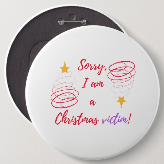 Frohe Weihnachten Button (Vorne & Hinten)