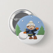 Frohe Weihnachten Button (Vorne & Hinten)