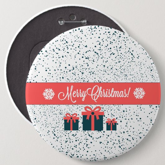 Frohe Weihnachten Button (Vorne & Hinten)