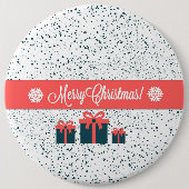 Frohe Weihnachten Button (Vorderseite)
