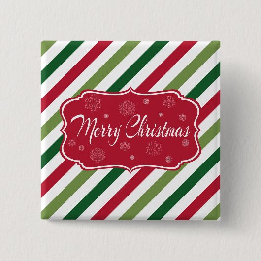 Frohe Weihnachten Button (Vorderseite)
