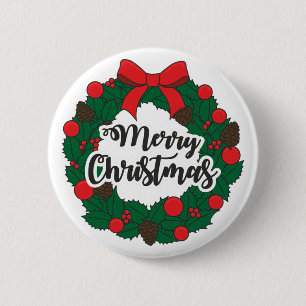 Frohe Weihnachten Button