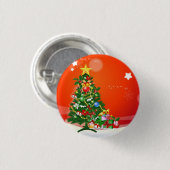 Frohe Weihnachten Button (Vorne & Hinten)