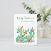 Frohe Weihnachten Cacti Wüste Kactus Southwest (Stehend Vorderseite)
