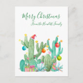 Frohe Weihnachten Cacti Wüste Kactus Southwest (Vorderseite)