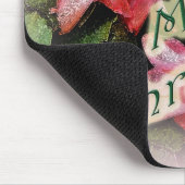 Frohe Weihnachten Cactus Blume 2 Mousepad (Ecke)