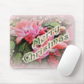 Frohe Weihnachten Cactus Blume 2 Mousepad (Mit Mouse)