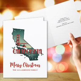 Frohe Weihnachten - California Staat Holiday Card