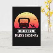 Frohe Weihnachten - Camper van RV Geschenk Karte (Gelbe Blume)