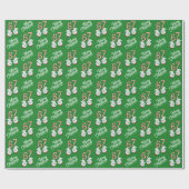 Frohe Weihnachten Candy Cane 6-7 Meme-Muster Geschenkpapier (Flach)