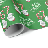 Frohe Weihnachten Candy Cane 6-7 Meme-Muster Geschenkpapier (Rolleneckpunkt)