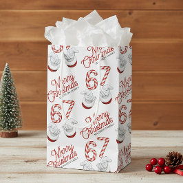 Frohe Weihnachten Candy Cane 6-7 Meme-Muster Kleine Geschenktüte