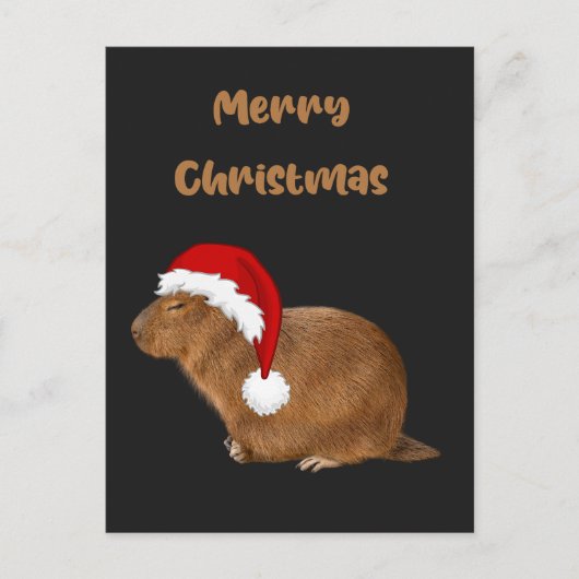Frohe Weihnachten Capybara (Vorderseite)