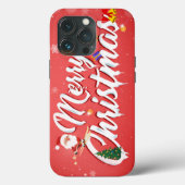 Frohe Weihnachten Case-Mate iPhone Hülle (Rückseite)