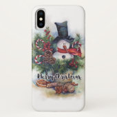 Frohe Weihnachten Case-Mate iPhone Hülle (Rückseite)