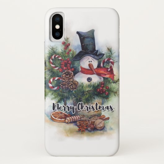 Frohe Weihnachten Case-Mate iPhone Hülle (Rückseite)