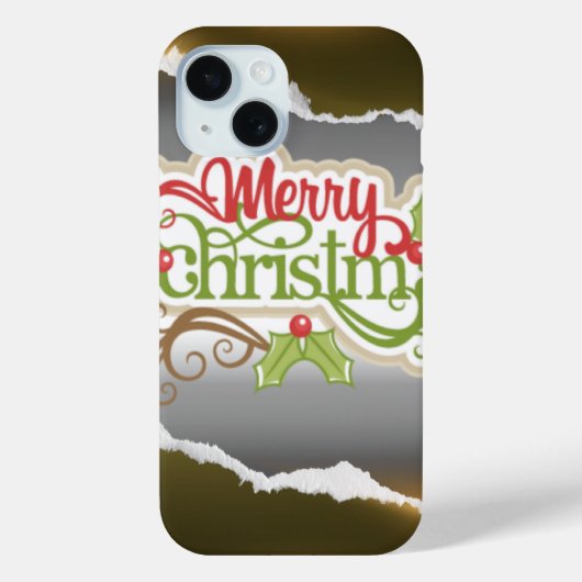 Frohe Weihnachten Case-Mate iPhone Hülle (Rückseite)