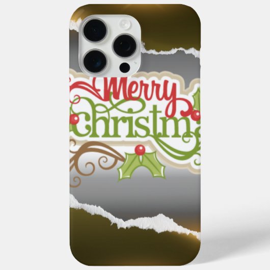 Frohe Weihnachten Case-Mate iPhone Hülle (Rückseite)