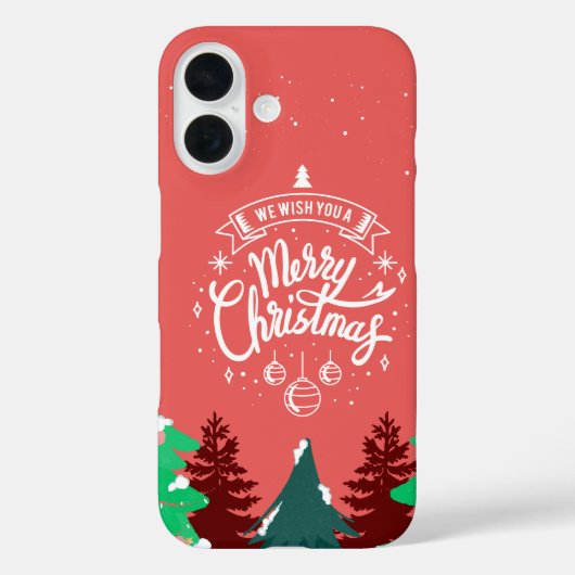 Frohe Weihnachten Case-Mate iPhone Hülle (Rückseite)