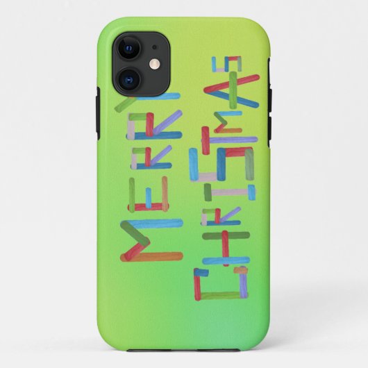 Frohe Weihnachten Case-Mate iPhone Hülle (Rückseite)