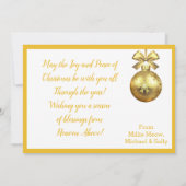 Frohe Weihnachten Cat Foto Jahreszeit Grüße (Rückseite)