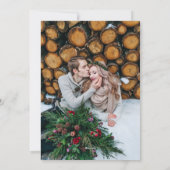 Frohe Weihnachten | Chalkboard-Look mit Foto (Rückseite)