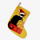 Frohe Weihnachten - Chat Noir Kleiner Weihnachtsstrumpf (Vorderansicht (hängend))
