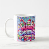 "Frohe Weihnachten Chibi Wonderland" Kaffeetasse (Links)