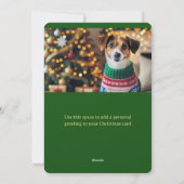 Frohe Weihnachten Chicago Flat Holiday Foto Card (Rückseite)