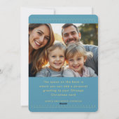 Frohe Weihnachten Chicago Foto Flat Holiday Card (Rückseite)