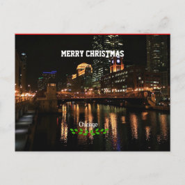 Frohe Weihnachten - Chicago Skyline