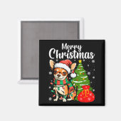 Frohe Weihnachten Chihuahua Magnet (Vorderseite/Rückseite)