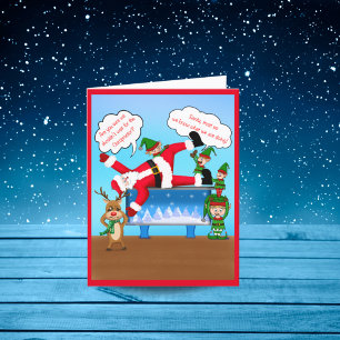 Frohe Weihnachten Chiropraktiker Santa & Elfen Fei