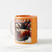 Frohe Weihnachten Chiweenie Tasse (Vorderseite Links)