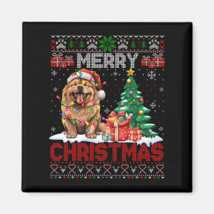 Frohe Weihnachten Chow Chow Chow Hund Lover Famili Magnet
