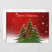 Frohe Weihnachten - Christbaum mit Violine (Vorne/Hinten)